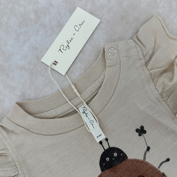 New Rylee + Cru Ladybug Flutter Tee - Picture 2 of 3